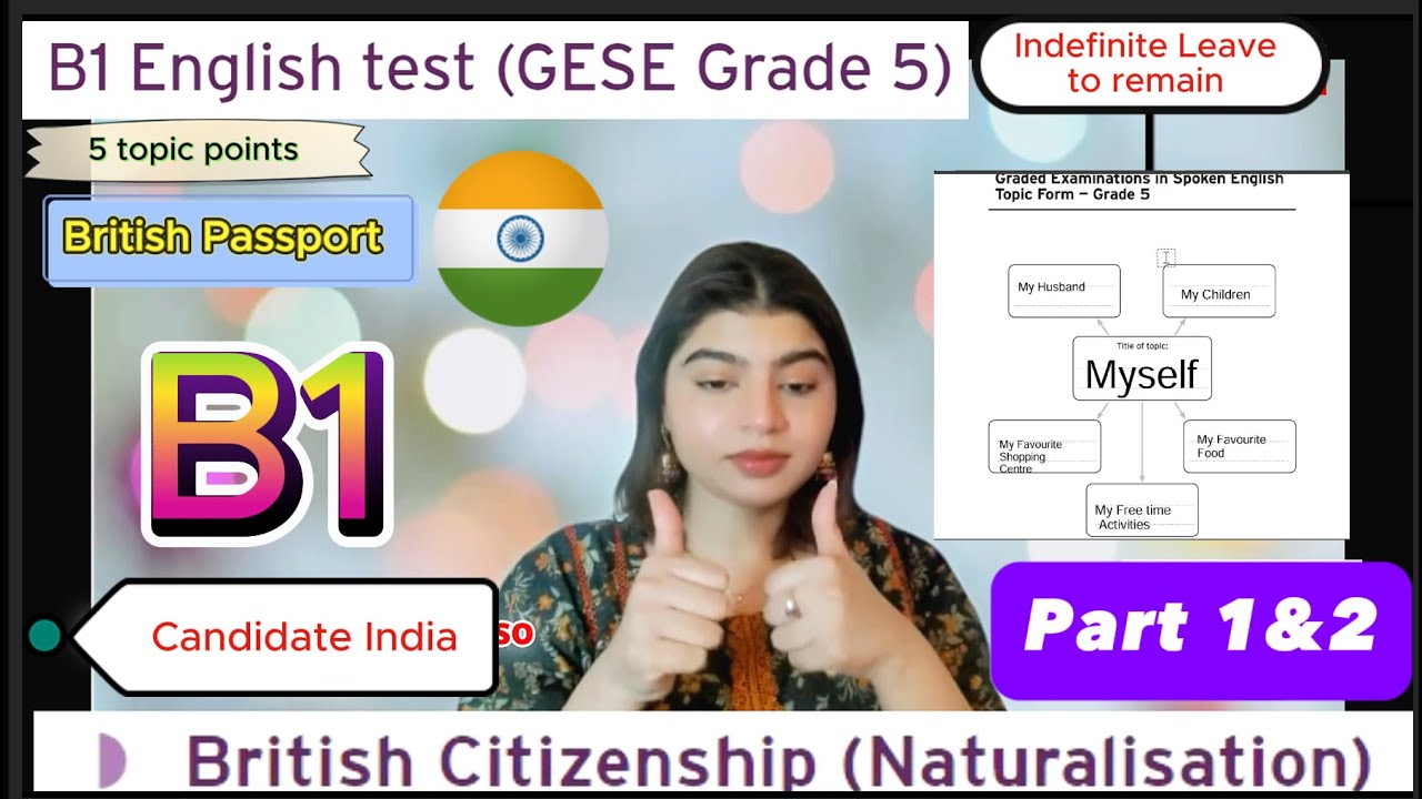 B1 English Test (GESE Grade 5) | SELT British Citizenship| Trinity College London ILR UK
