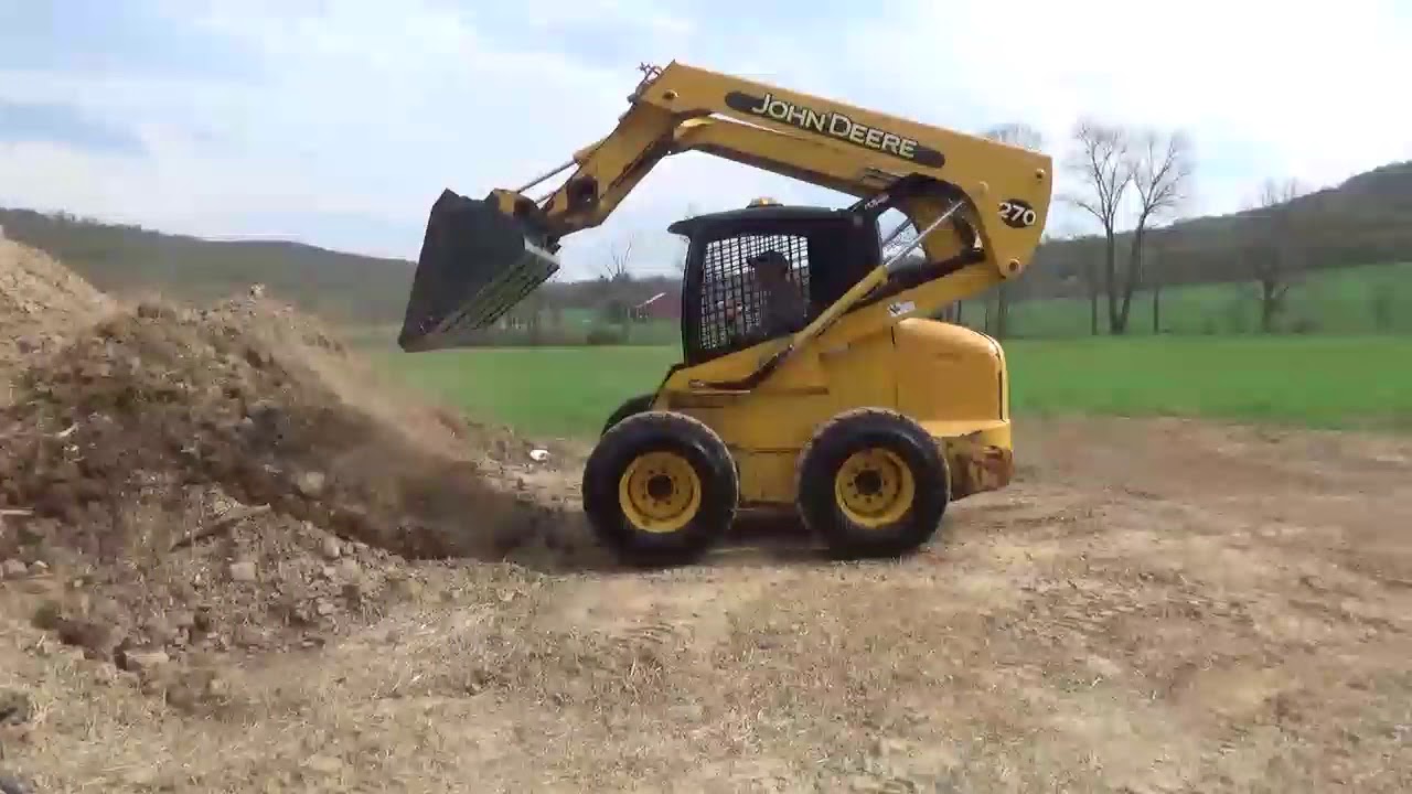 2002 John Deere 270 Rubber Tire Skid Steer Loader High Flow For Sale