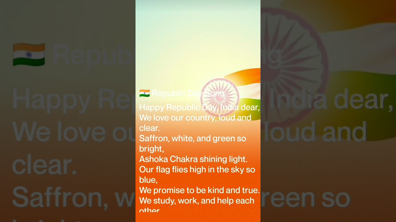 Republic Day Song for Kids 🇮🇳 | Simple Patriotic Song