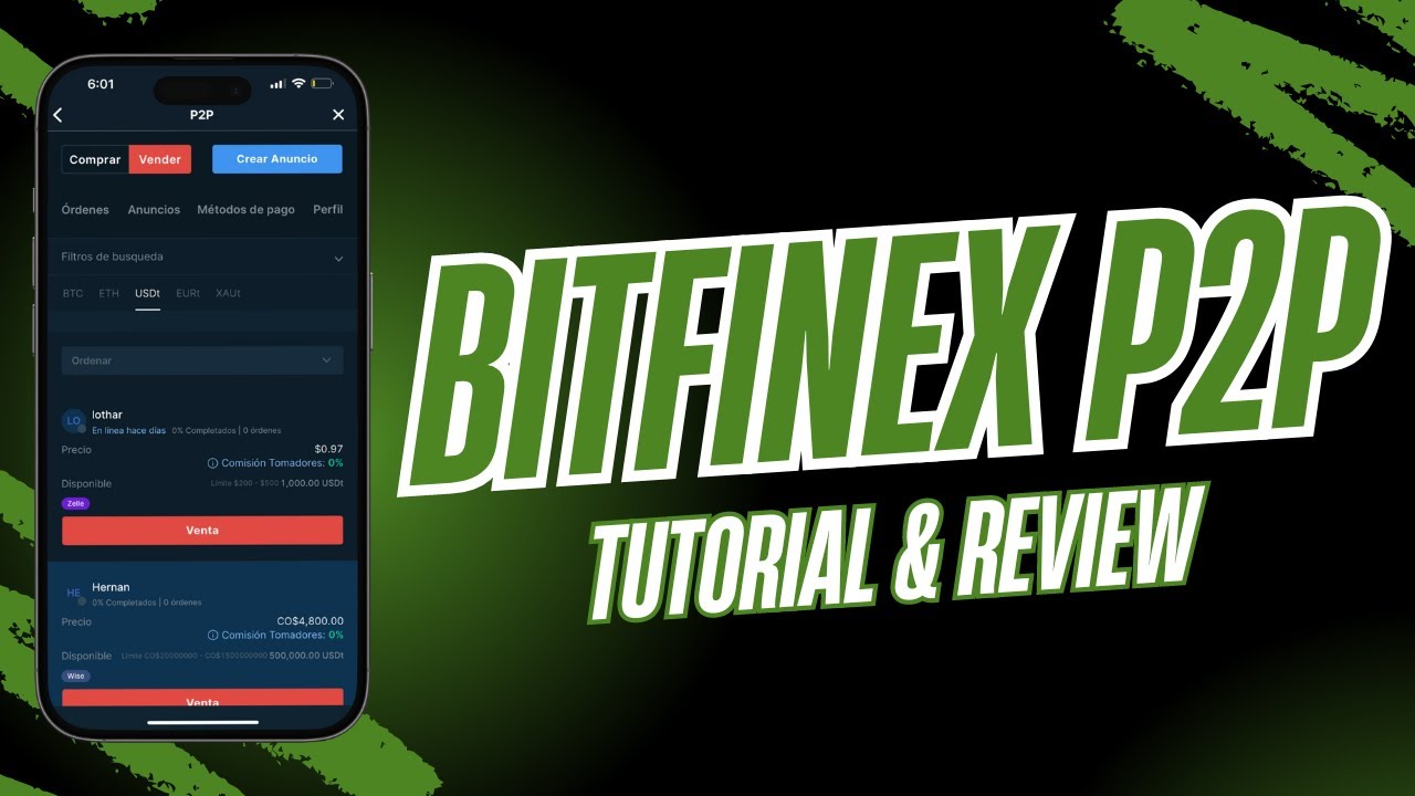 🤓BITFINEX P2P: tutorial y review completo