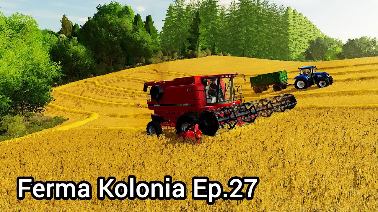 Fs22 FermaKolonia Ep.27 Recoltam Grau si Facem baloti de Paie !