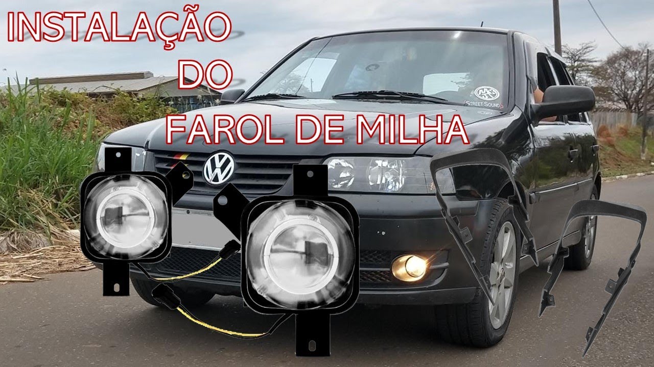 COMO INSTALAR O FAROL DE MILHA NO GOL G3