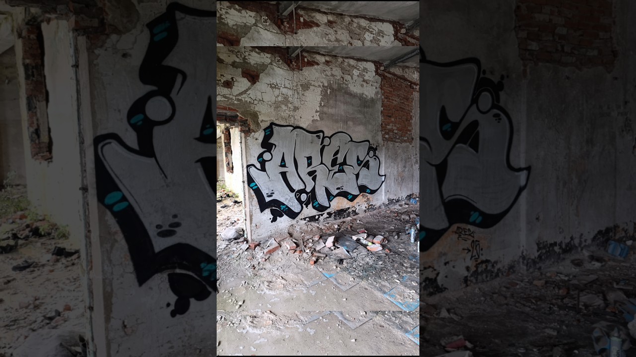 Milczenie złotem, ściany srebrem 🔥 #graffiti#graffitivideo#streetart#shorts#graffitilife