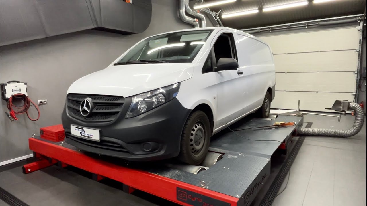 Mercedes Vito V447 Chiptuning silnika, spadek spalania oraz +94Nm +54KM 114CDI, 200CDI
