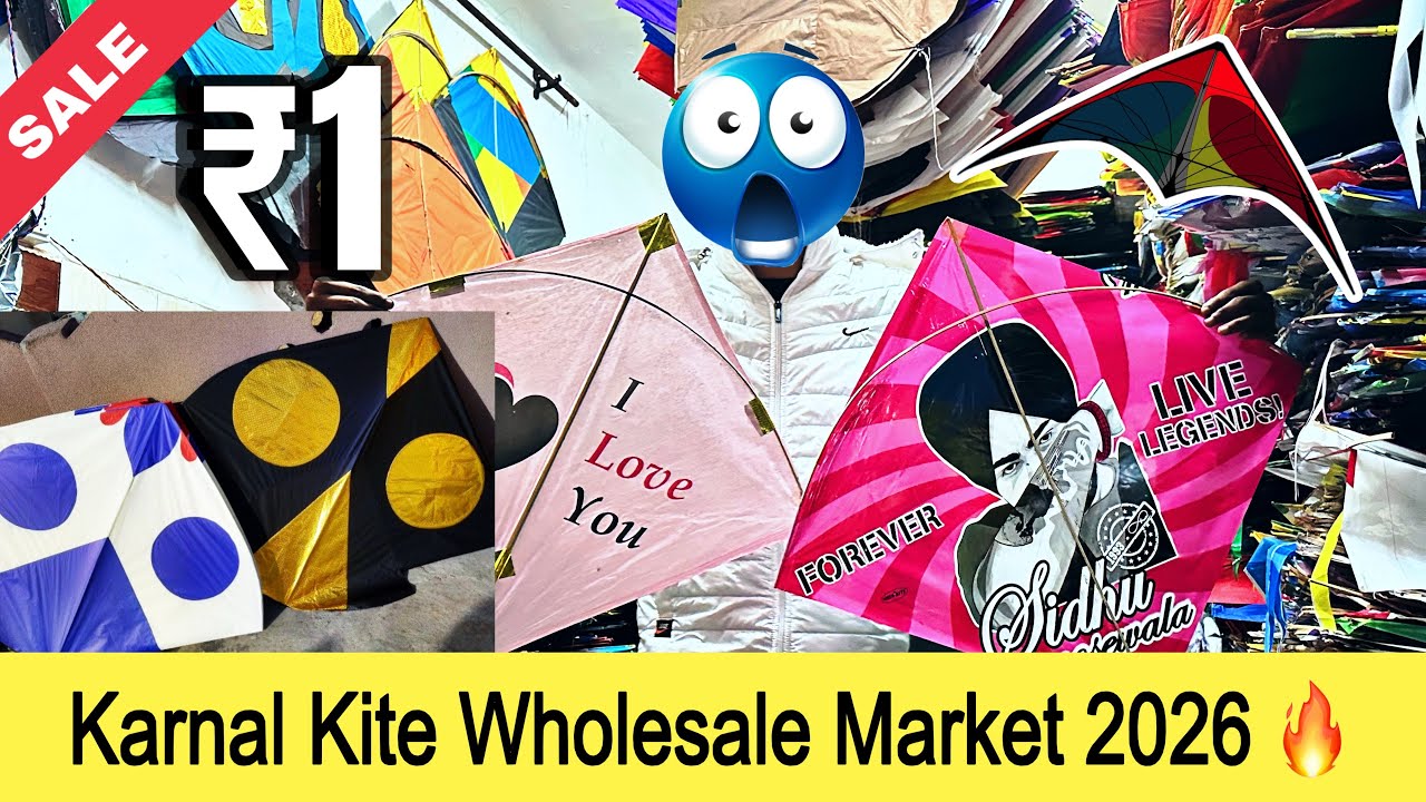 Karnal Kite Wholesale Market 2026😱 || Sakranti Special Live Sale😍