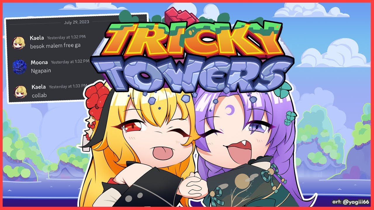 【Tricky Towers】MoonKae and blocks【Kaela & Moona / hololiveID】