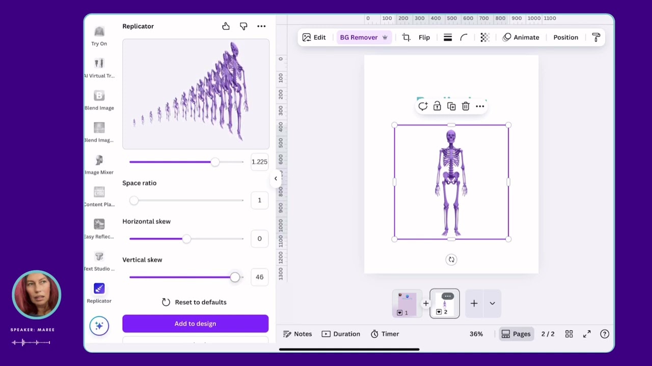 Replicator App in Canva 