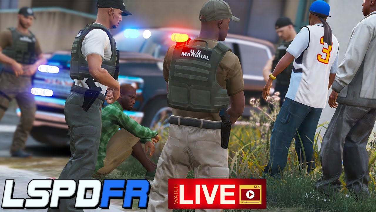 GTA 5 [LSPDFR LIVE 🔴] - US Marshals Shake down Los Santos LIVE STREAM!
