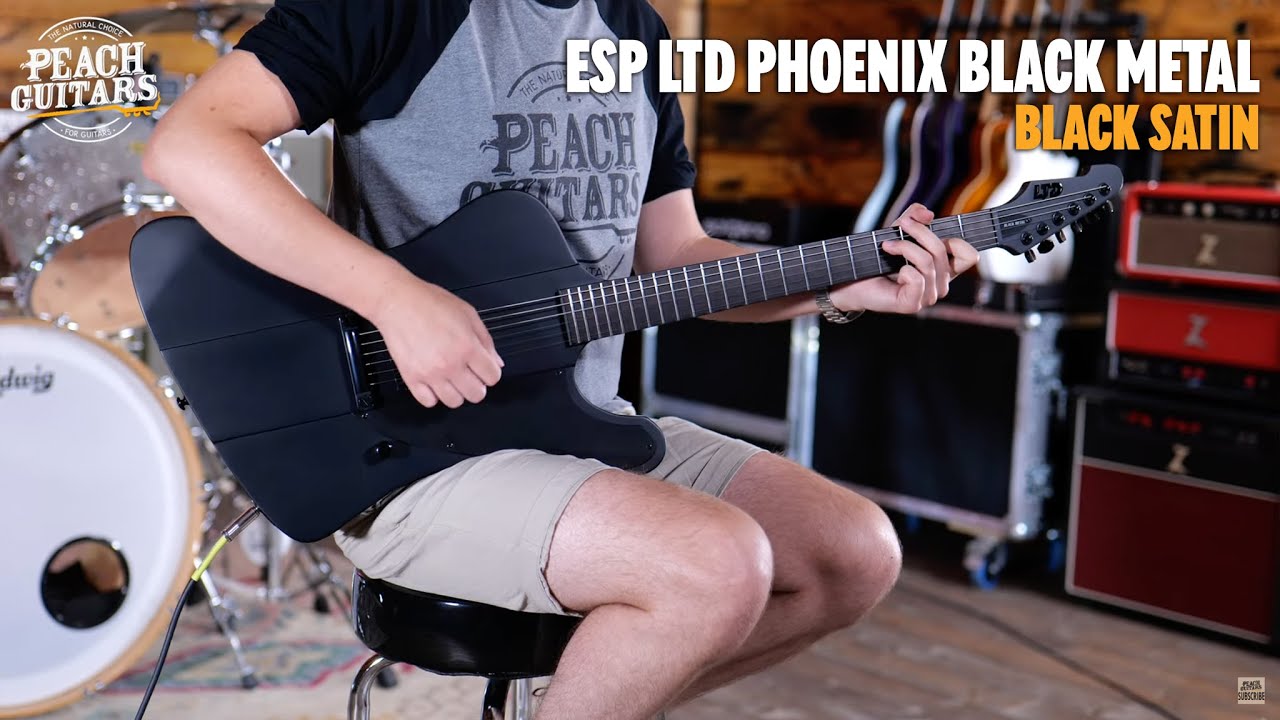No Talking...Just Tones | ESP LTD Phoenix Black Metal | Black Satin