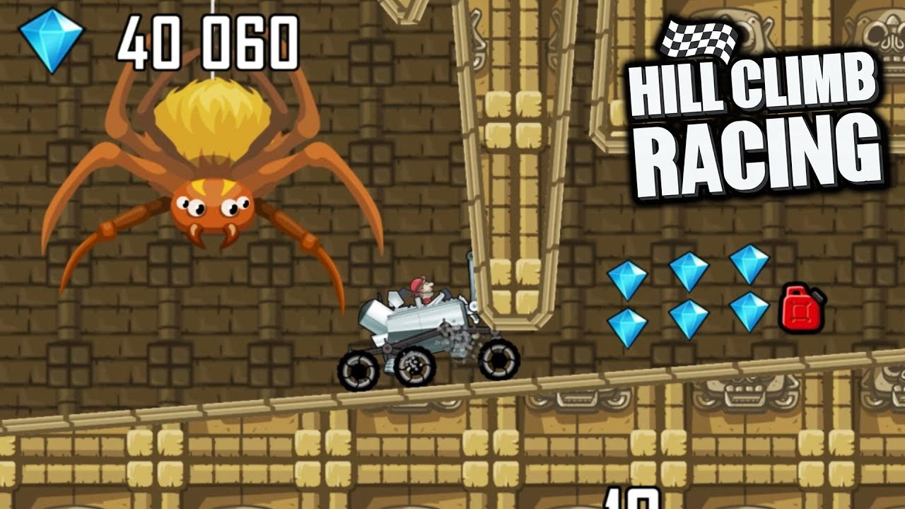 Hill Climb Racing - 8864m JUNGLE on MOONLANDER