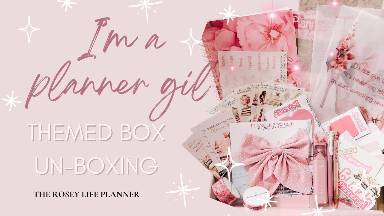 UNBOXING | Planner Girl Pink Mystery Planner Box | The Rosey Life Planner
