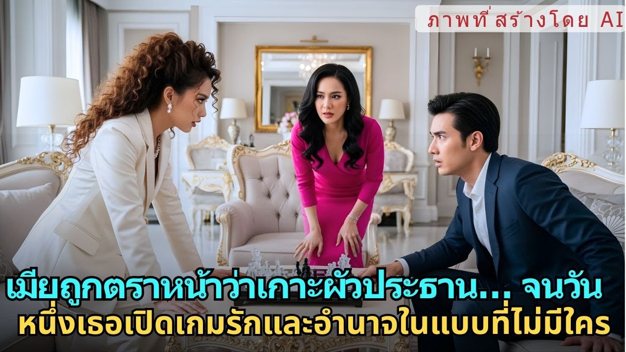 เมียถูกตราหน้าว่าเกาะผัวประธาน… จนวันหนึ่งเธอเปิดเกมรักและอำนาจในแบบที่ไม่มีใครคาดถึง|AI FICTIONAL
