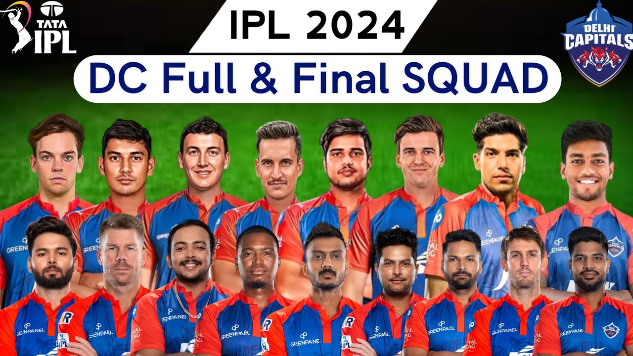 IPL 2024 | Delhi capitals full Squad | Delhi capitals new Squad 2024 | Delhi capitals players 2024