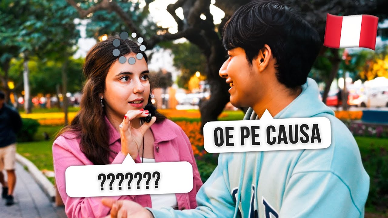 Aprendiendo PALABRAS PERUANAS en LIMA PERÚ *intento ADIVINAR qué significan* 🇵🇪