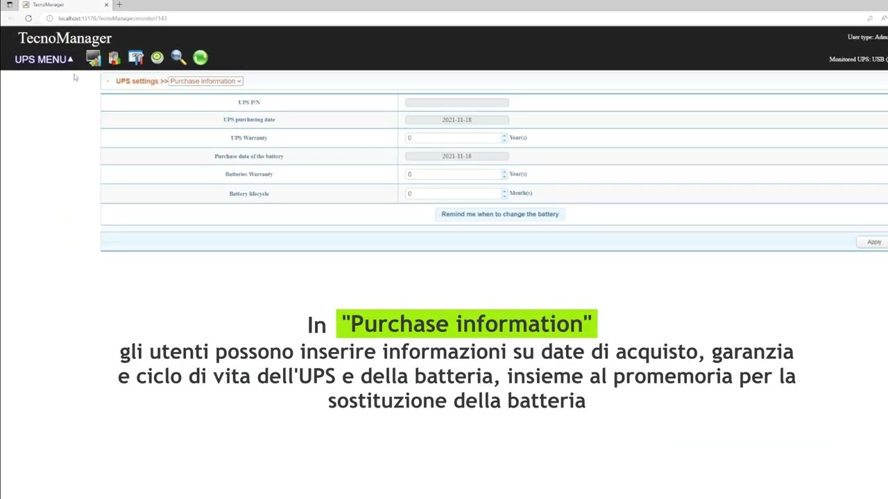 Software di gestione Tecnomanager