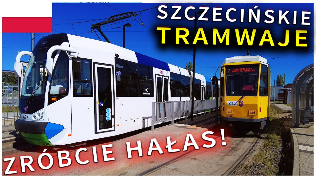 Tramwaje Szczecińskie są najgłośniejsze w Polsce? Nowy Moderus kontra stara berlińska Tatra 🚋