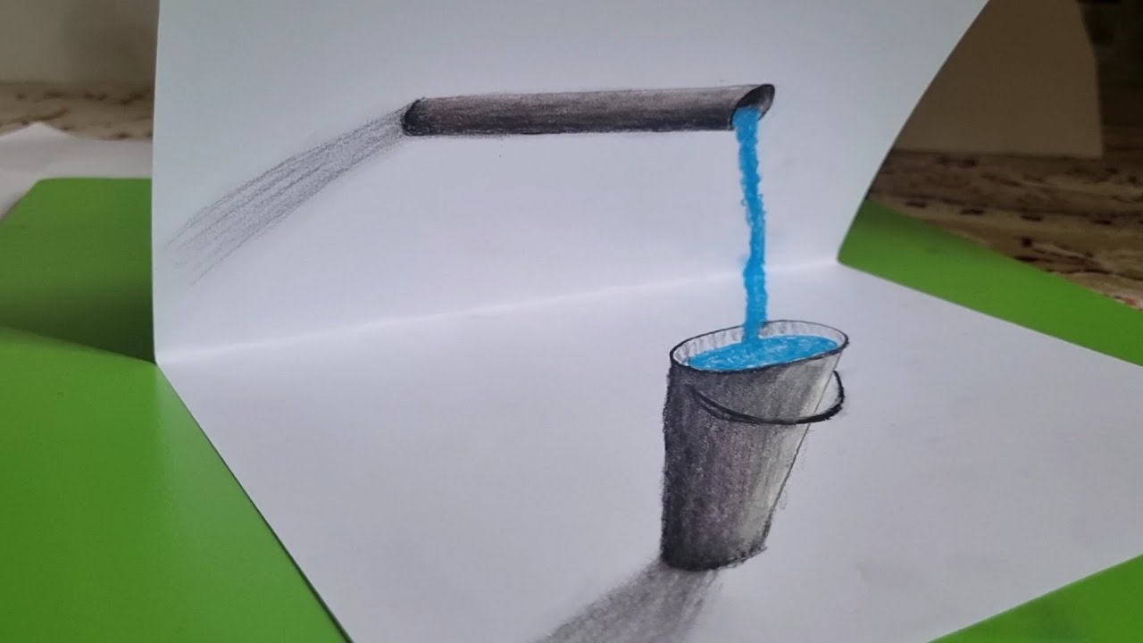 How to drawing 3D Real Water! | Learn 3D Perspective Illusion with Pencil