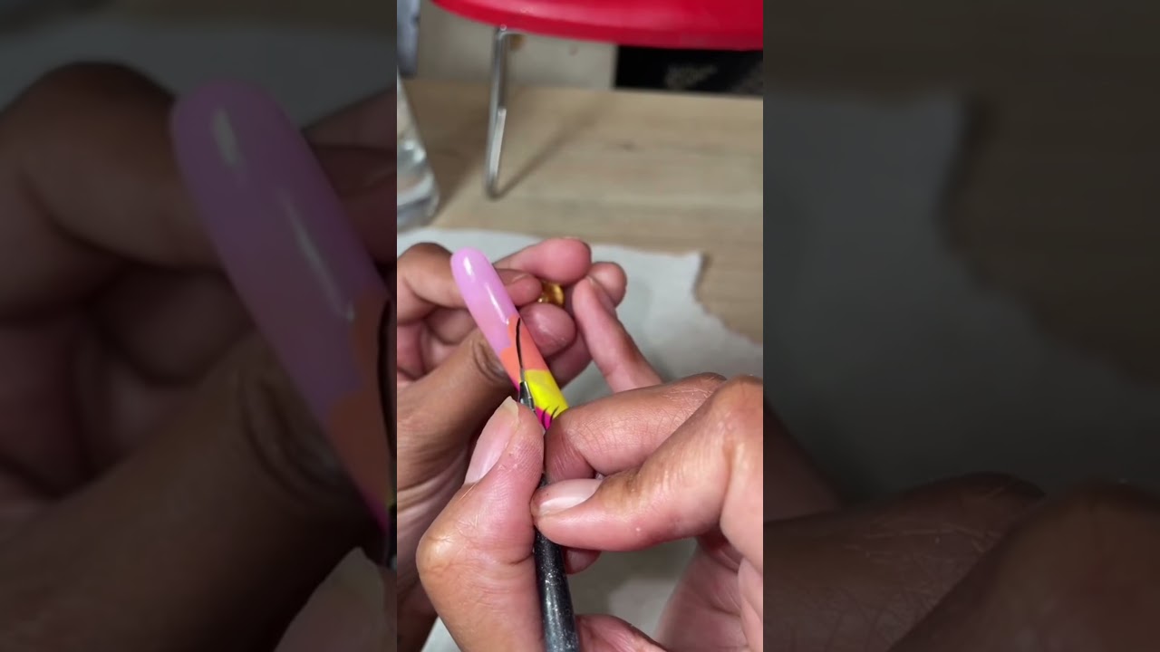 90s nail art tutorial #nails #shorts #nailart #tutorial