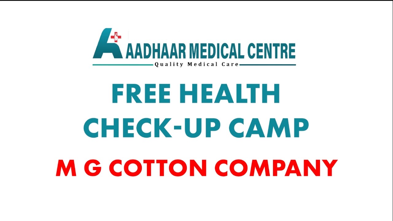 Free Health Checkup Camp at MG Cotton Company, Tiruppur