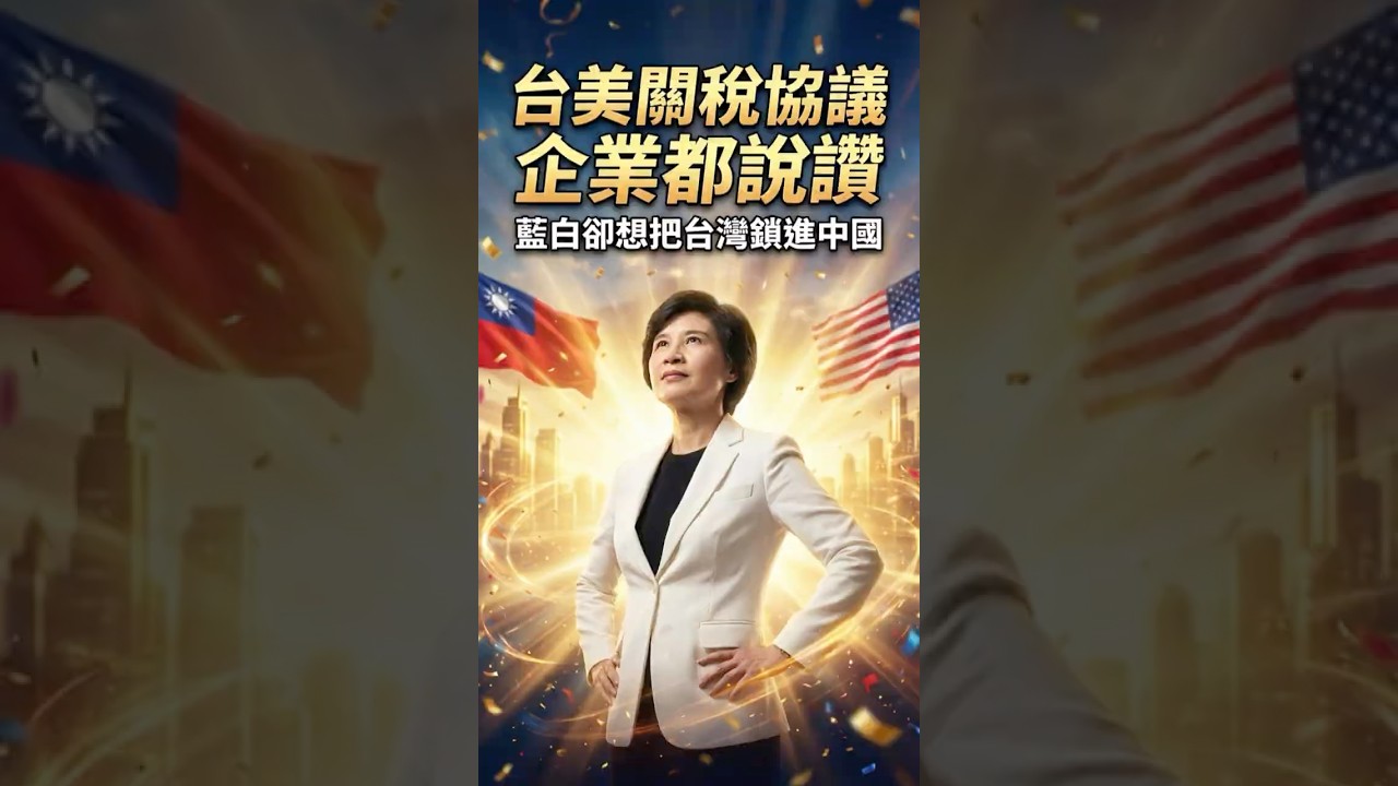 台美關稅協議企業都說讚，藍白卻想把台灣鎖進中國