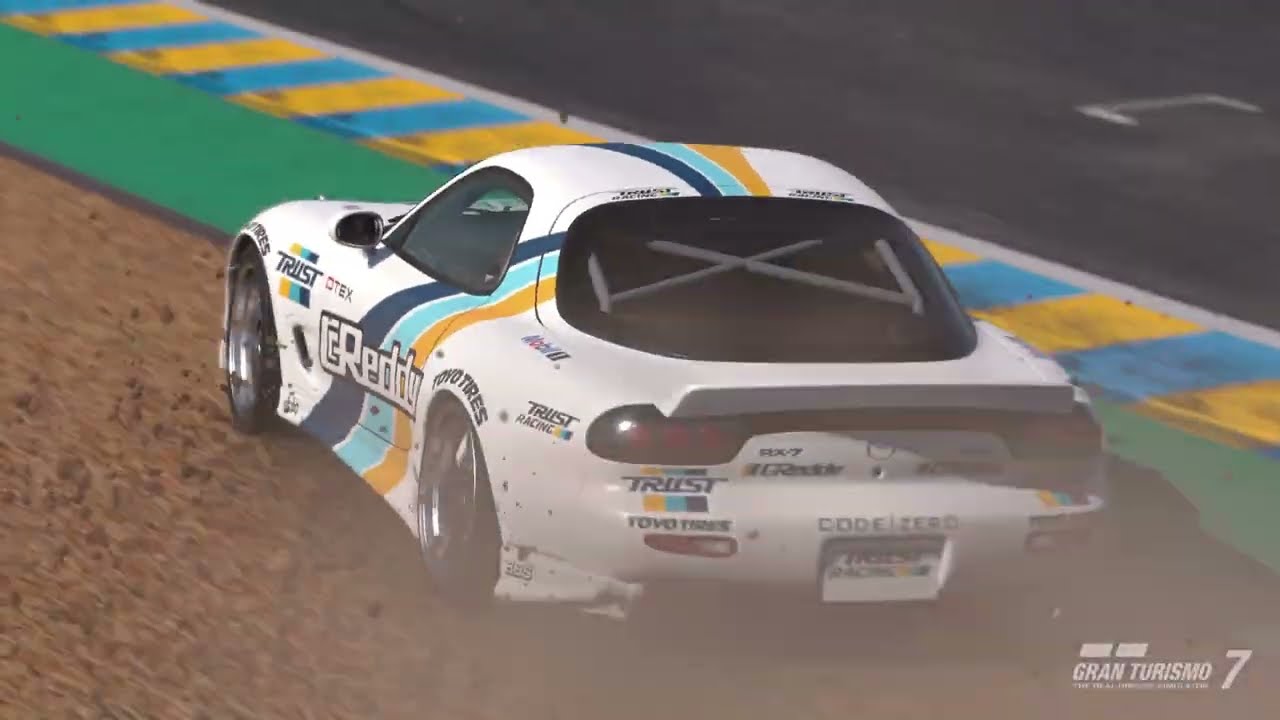Gran Turismo 7 - Mazda RX-7 Spirit R Type A (FD) '02 with 787B Engine Swap Le Mans Replay (PS5 Pro)