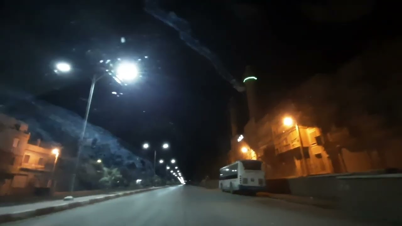 جولة في طريق تازولت في الظلام
