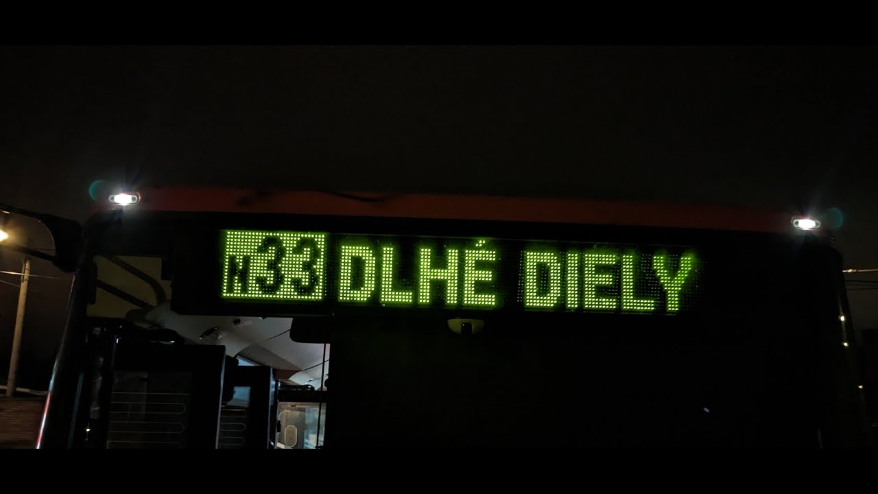 N33 | Dlhé diely → Hlavná stanica a späť 05/23