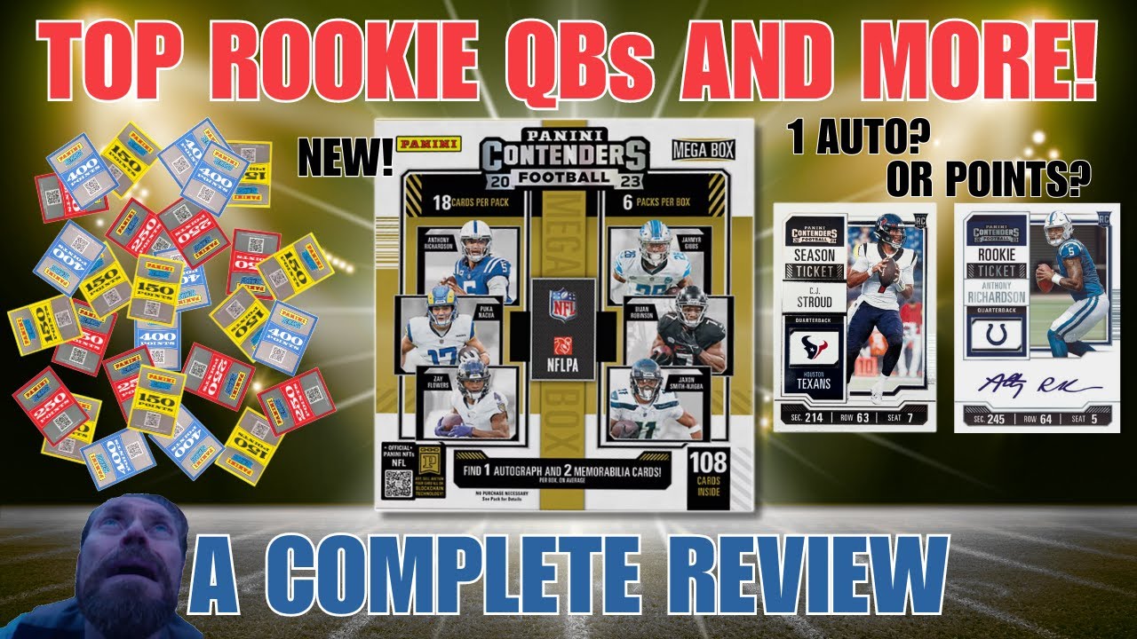 New True Rookie Cards in Contenders?: 2023 Contenders Football Mega Box