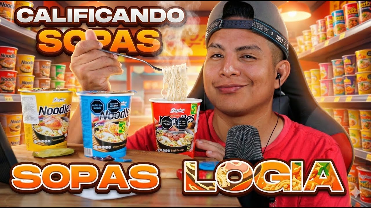ASMR CALIFICANDO SOPAS INSTANTÁNEAS LOGIA