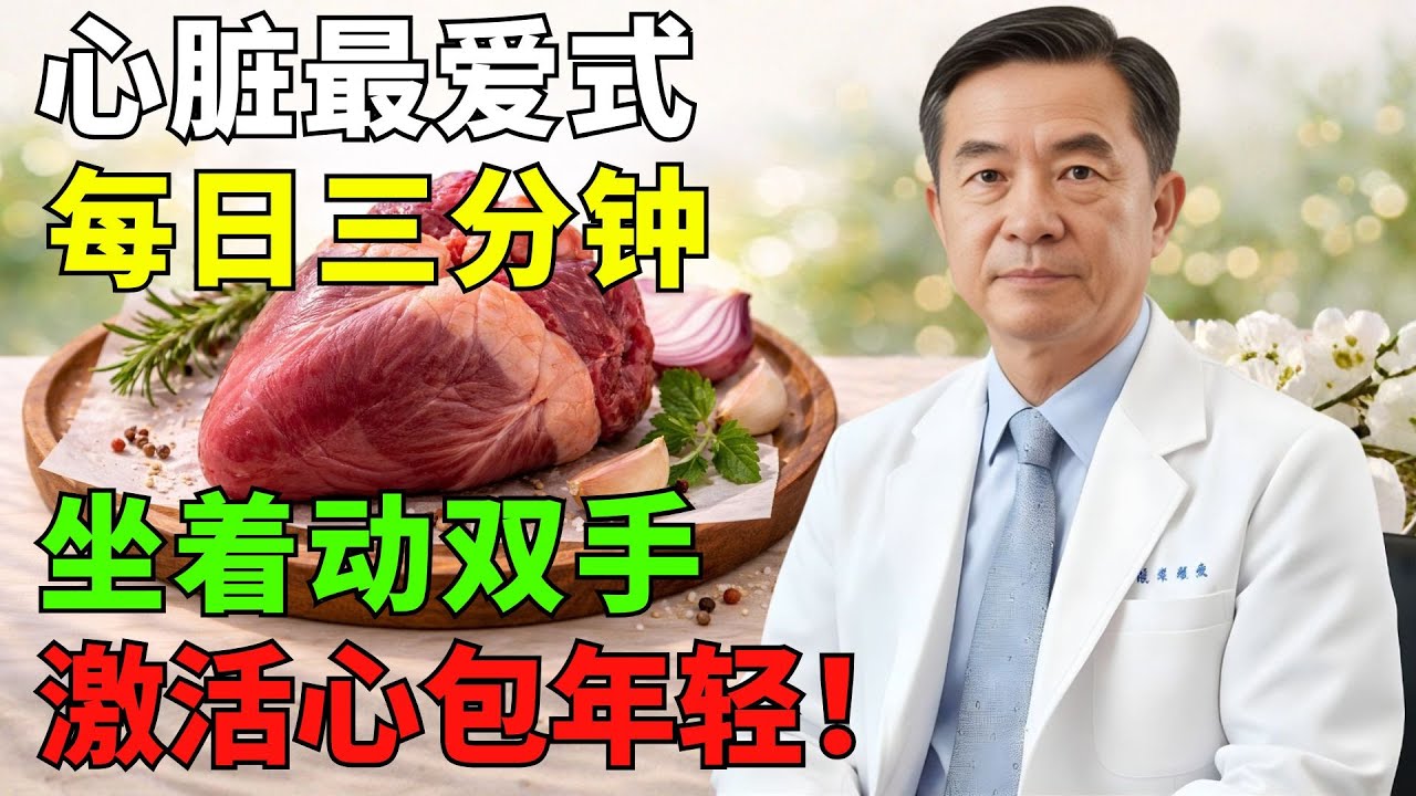 長者活動量少，心臟容易疲勞——醫師建議每天3分鐘做這個手部動作