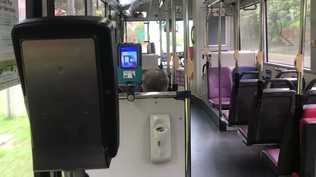 MAN A22 E5 Bus Svc 518 ride in rainy weather