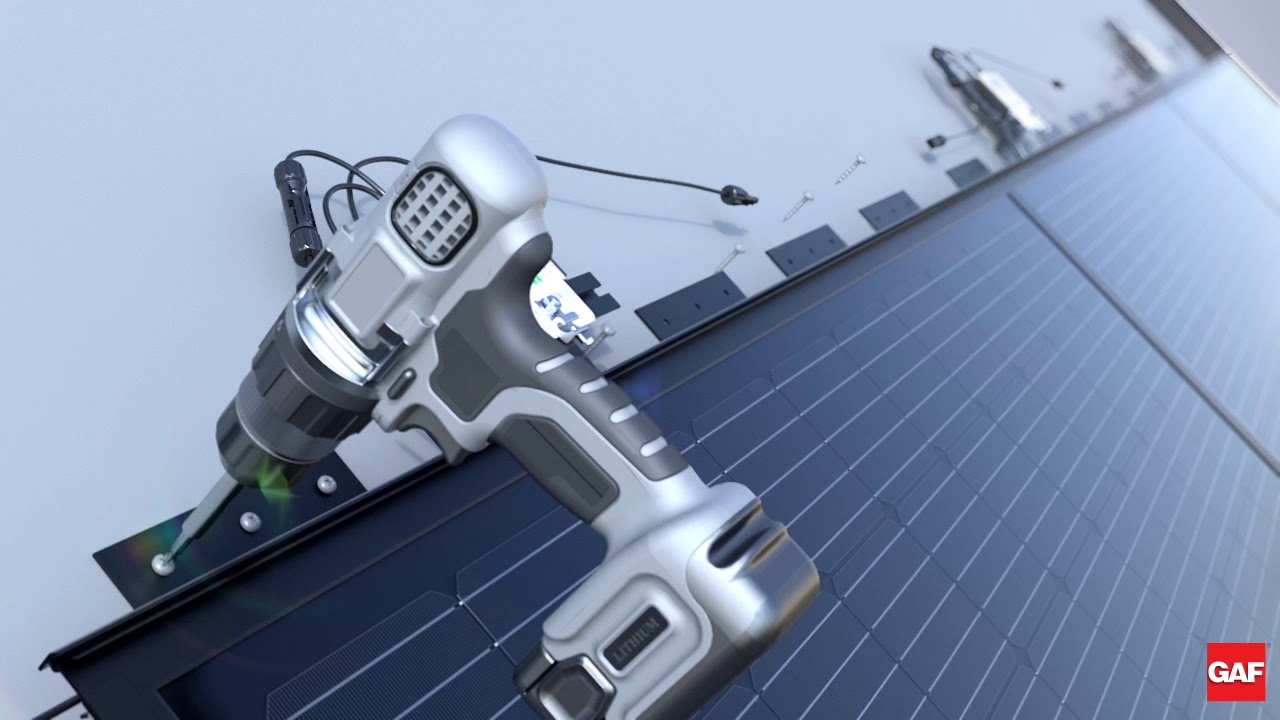 DecoTech&reg; Solar Roofing Installation from GAF