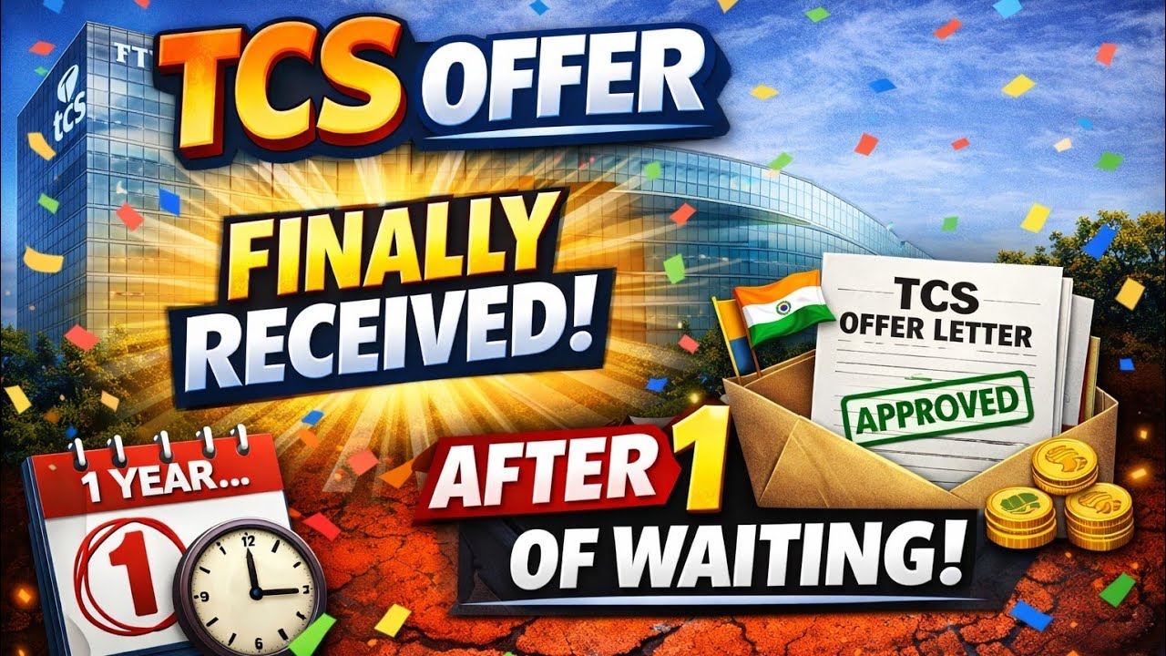 TCS Offer Letter Finally Received After 1 Year | My Real Waiting Journey 😭🎉 #tcs #hiring #masshiring