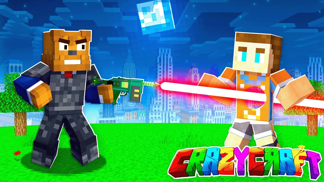 Создание лучевого пистолета OP в Minecraft Crazy Craft