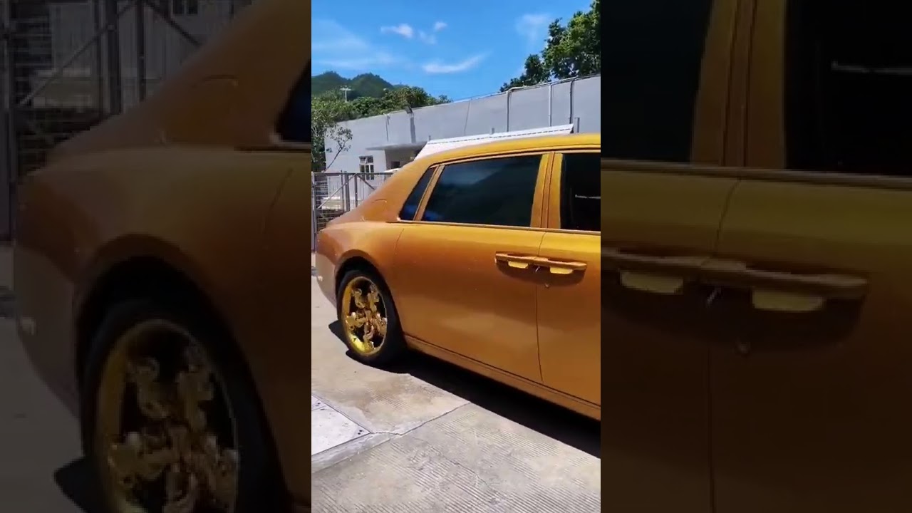 Golden Rolls-Royce phantom | exclusive Luxury