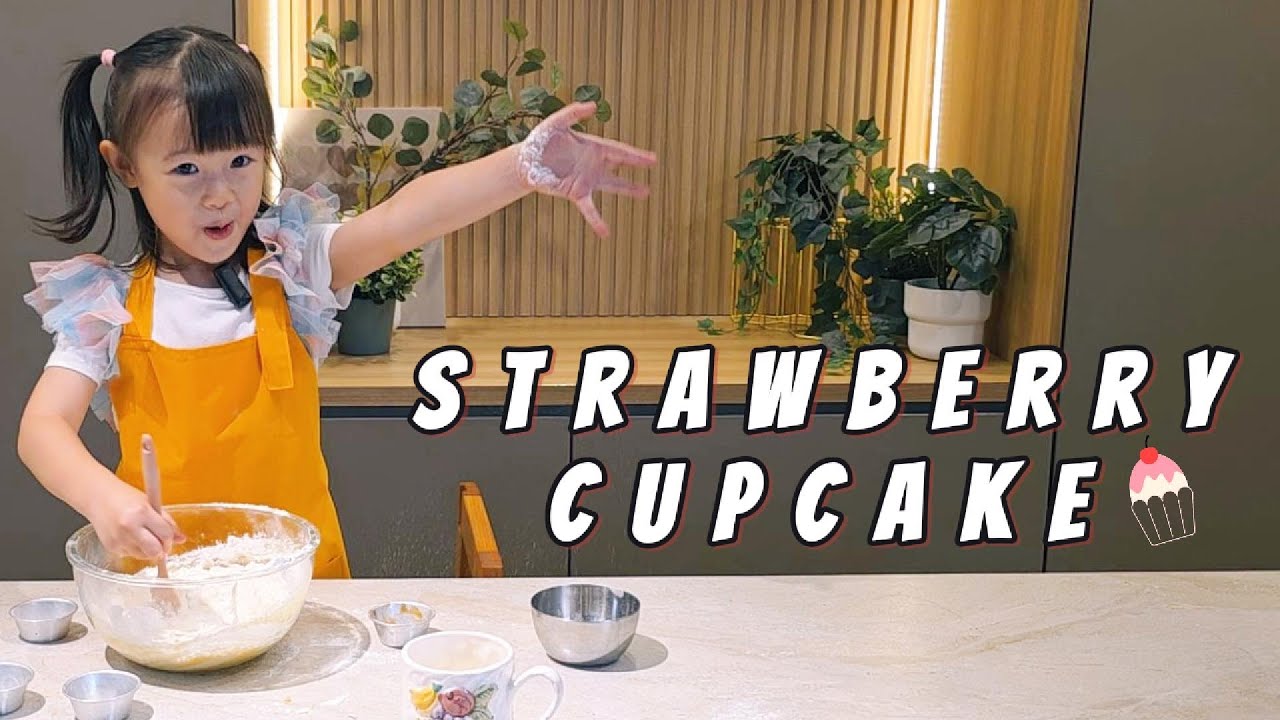 Kids cooking videos - Strawberry Cupcakes