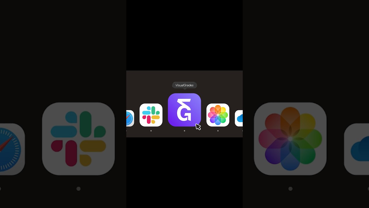 Mac OS Taskbar UI Closeup Icons Mockup 