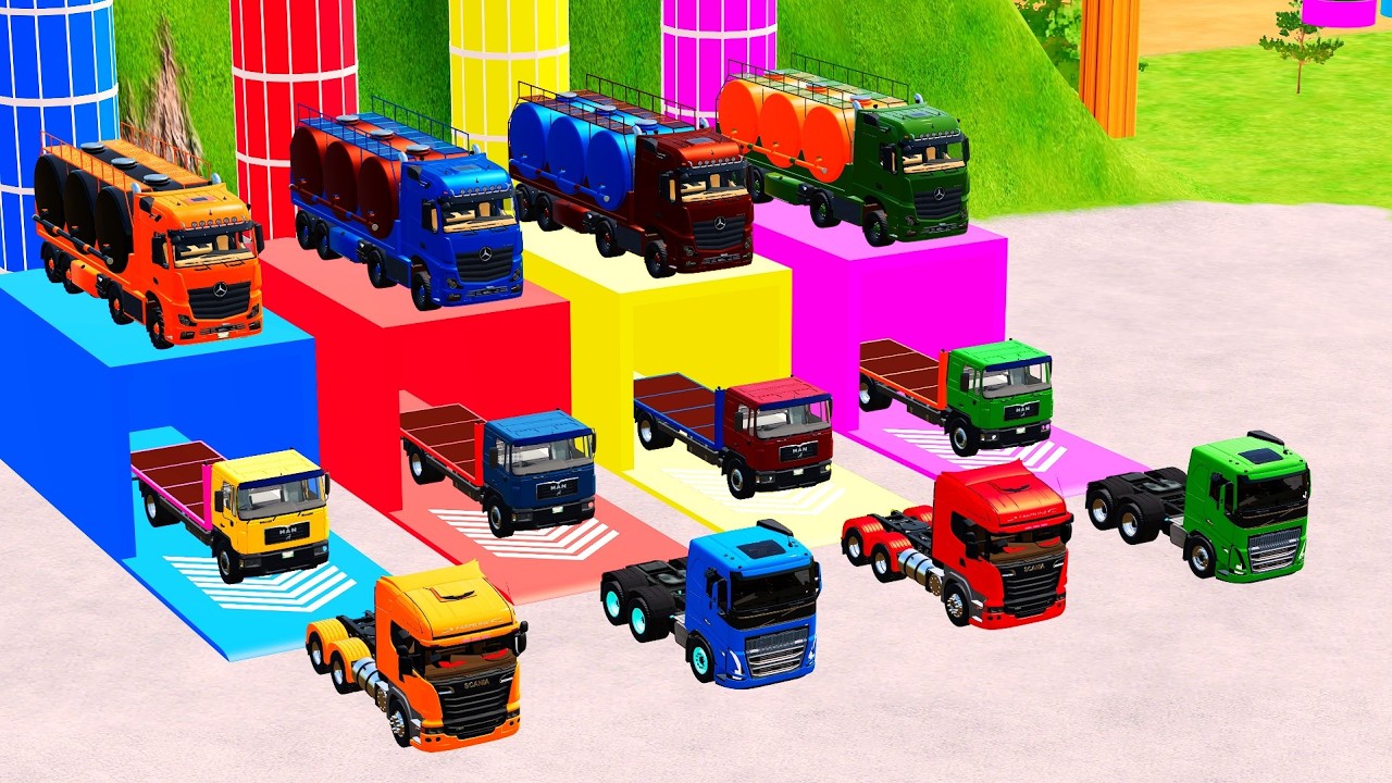 TRANSPORTING CRANE, MIXER TRUCK by MAN TRANSPORTER! Farming Simulator 22 #41