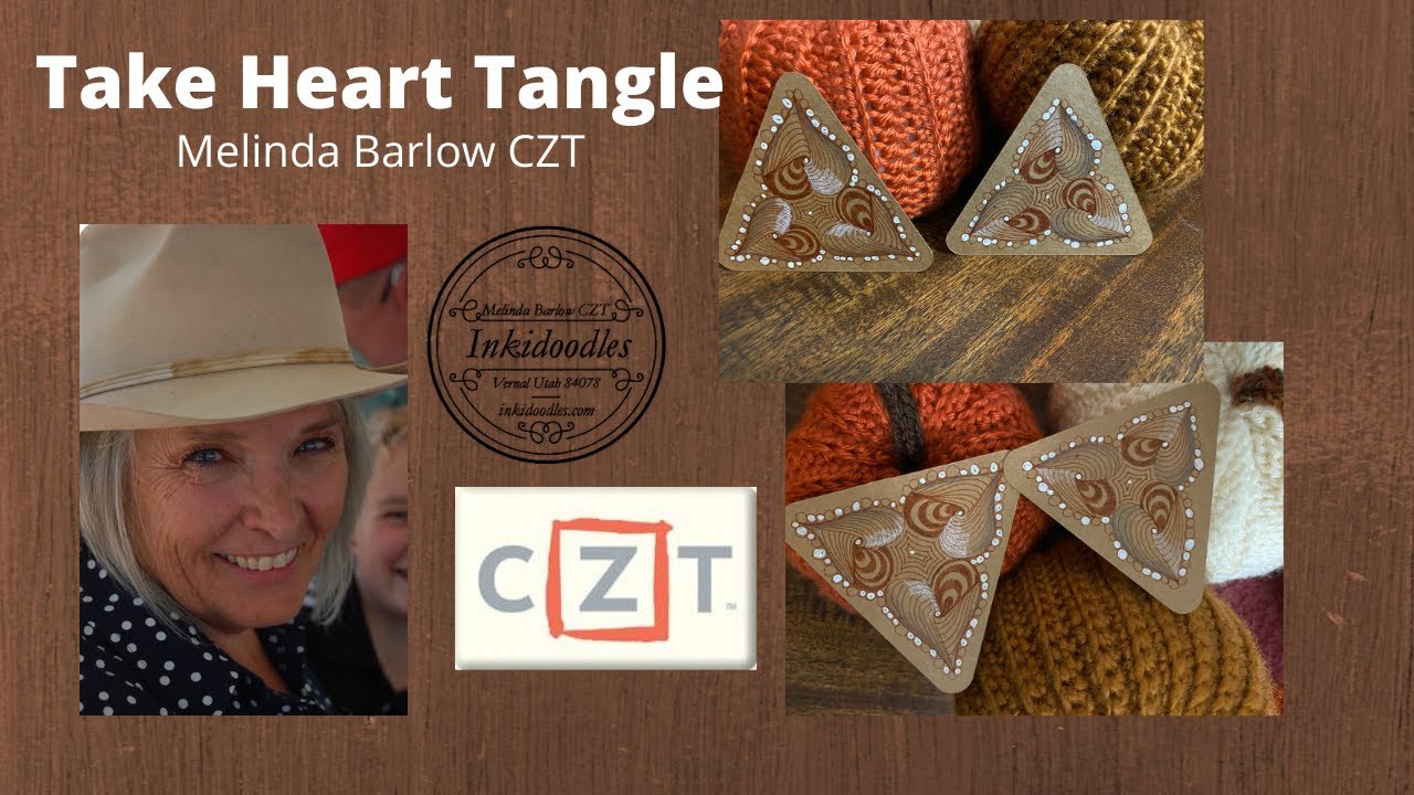 Take Heart Tangle Art Lesson #