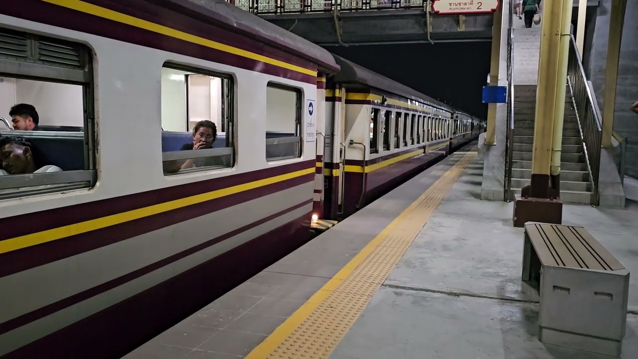 รถเร็ว 169 จอดบ้านโป่ง Rapid train 169 Krungthep Aphiwat - Yala