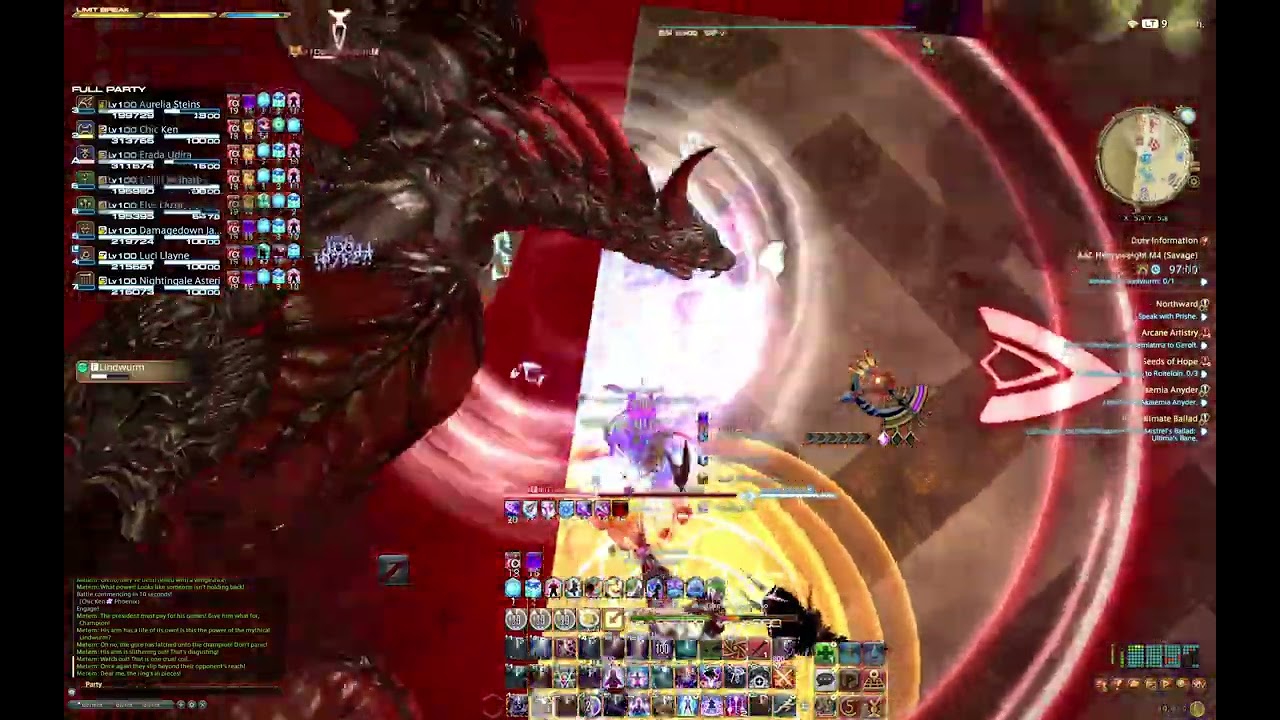 FF XIV M12s Phase 1 First clear + Transition BLM Pov