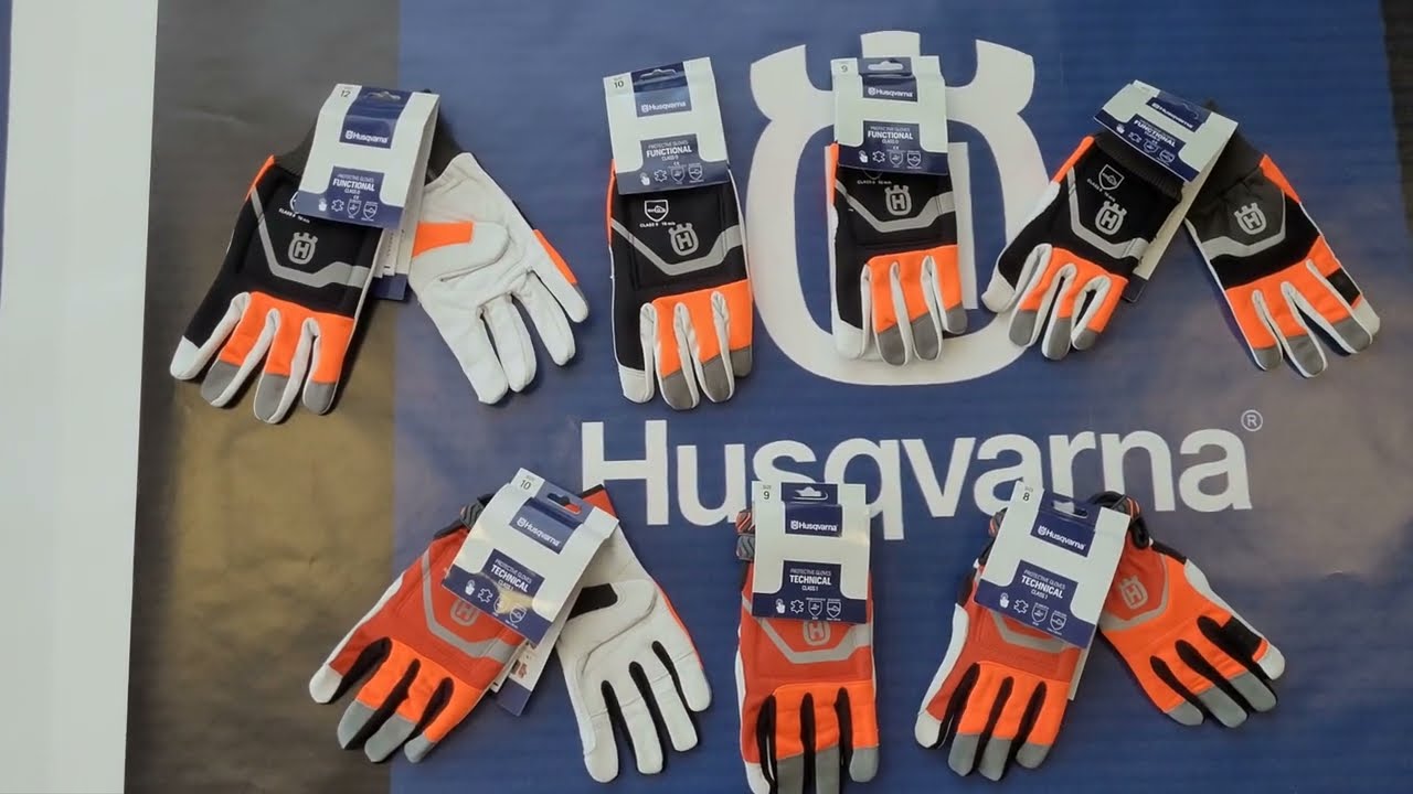 Husqvarna Gloves Technical / Functional overview working glove with saw protection