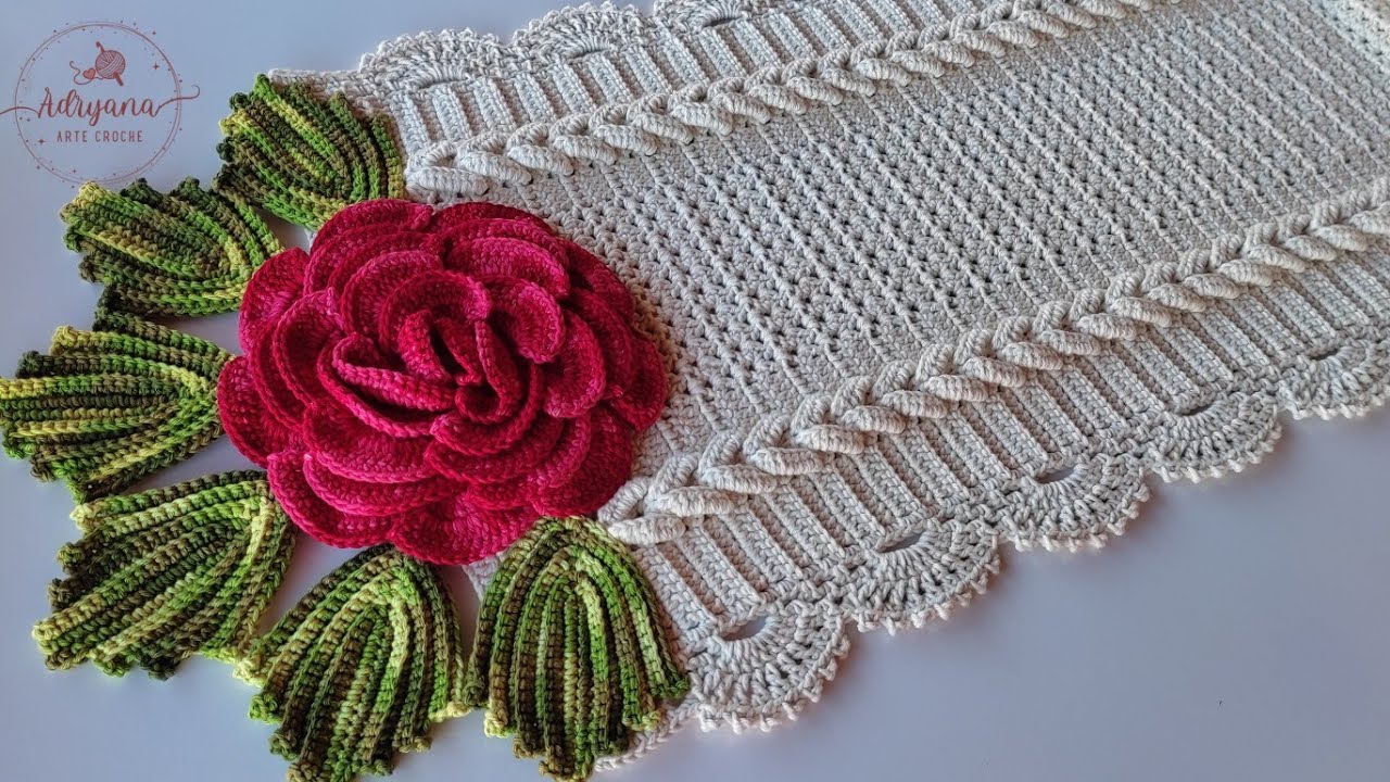 Base caminho de mesa mega rosa