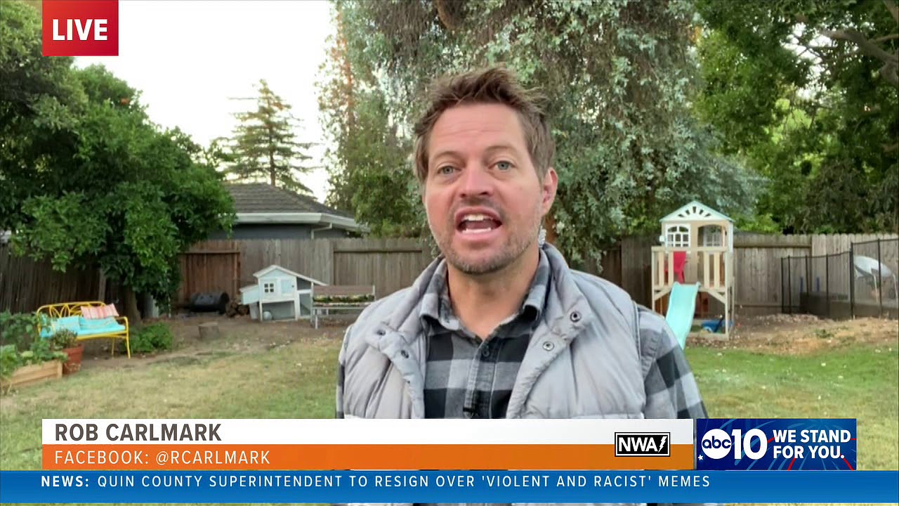 ABC10 Gilmore Weather Center Backyard AM Aircheck