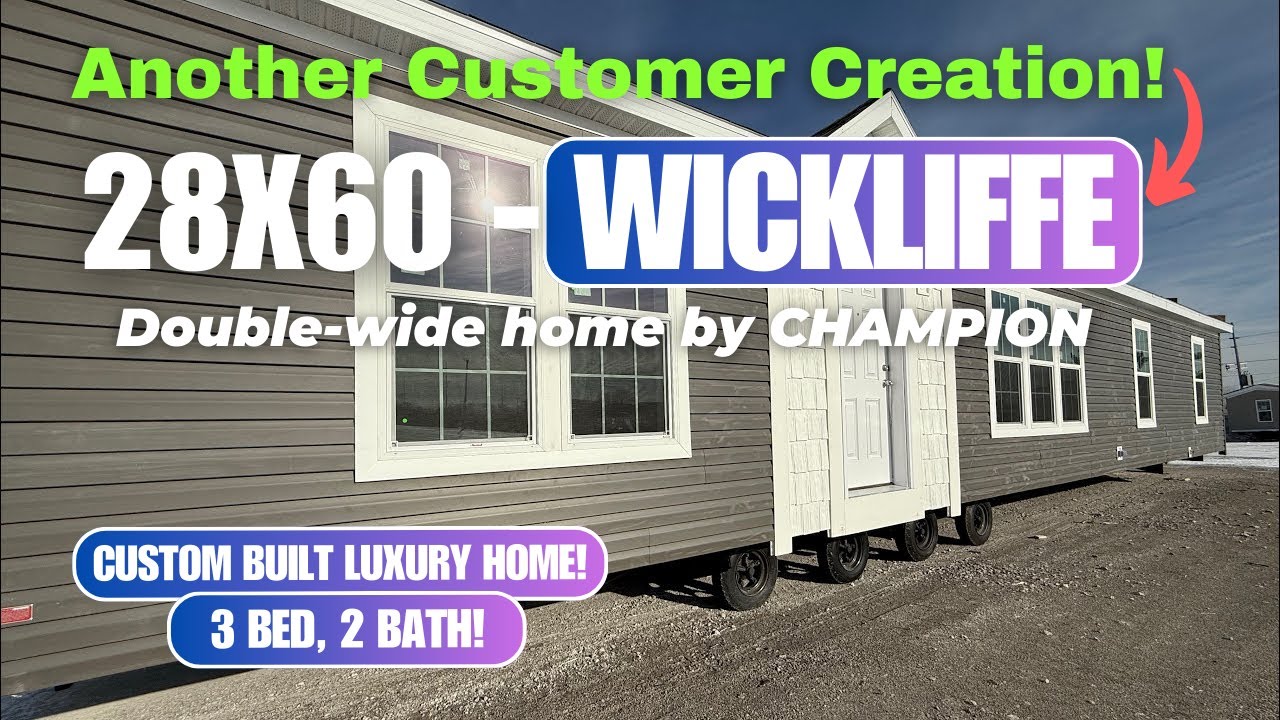 28X60-“Wickliffe”- Champion’s Customized double-wide manufactured homes tour | Odyssey Series