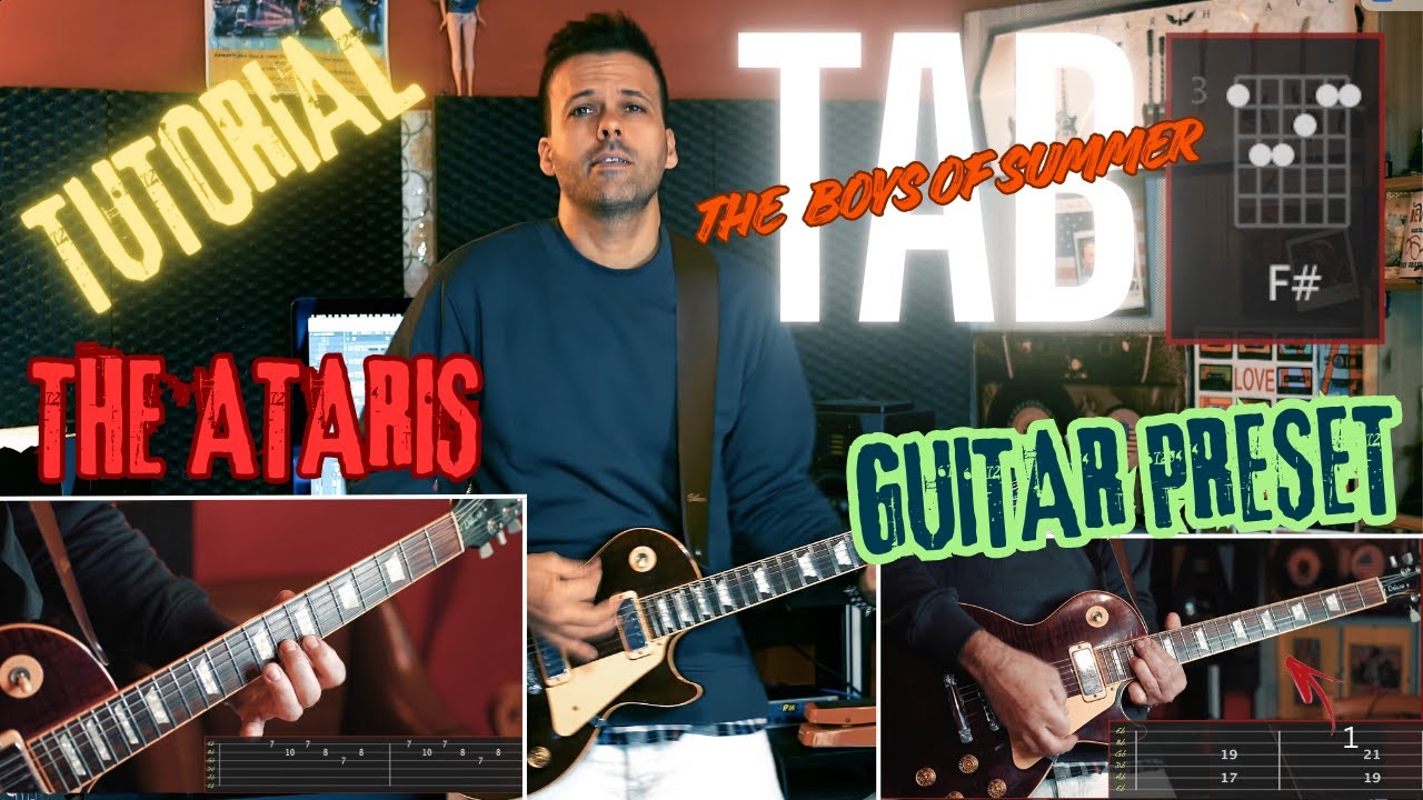 The Boys Of Summer Guitar Tab Tutorial - The Ataris Cover & Preset