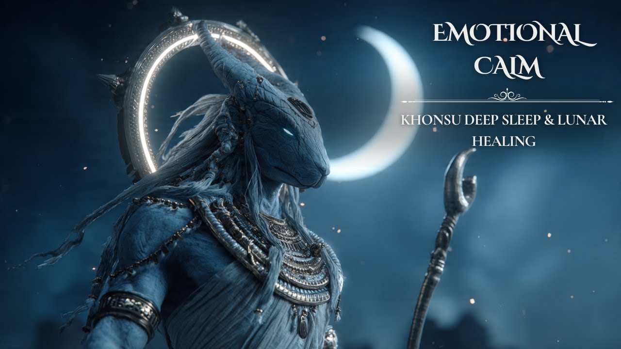 Khonsu – Deep Sleep, Lunar Healing & Emotional Calm | 2h of Ancient Egyptian Moon Energy
