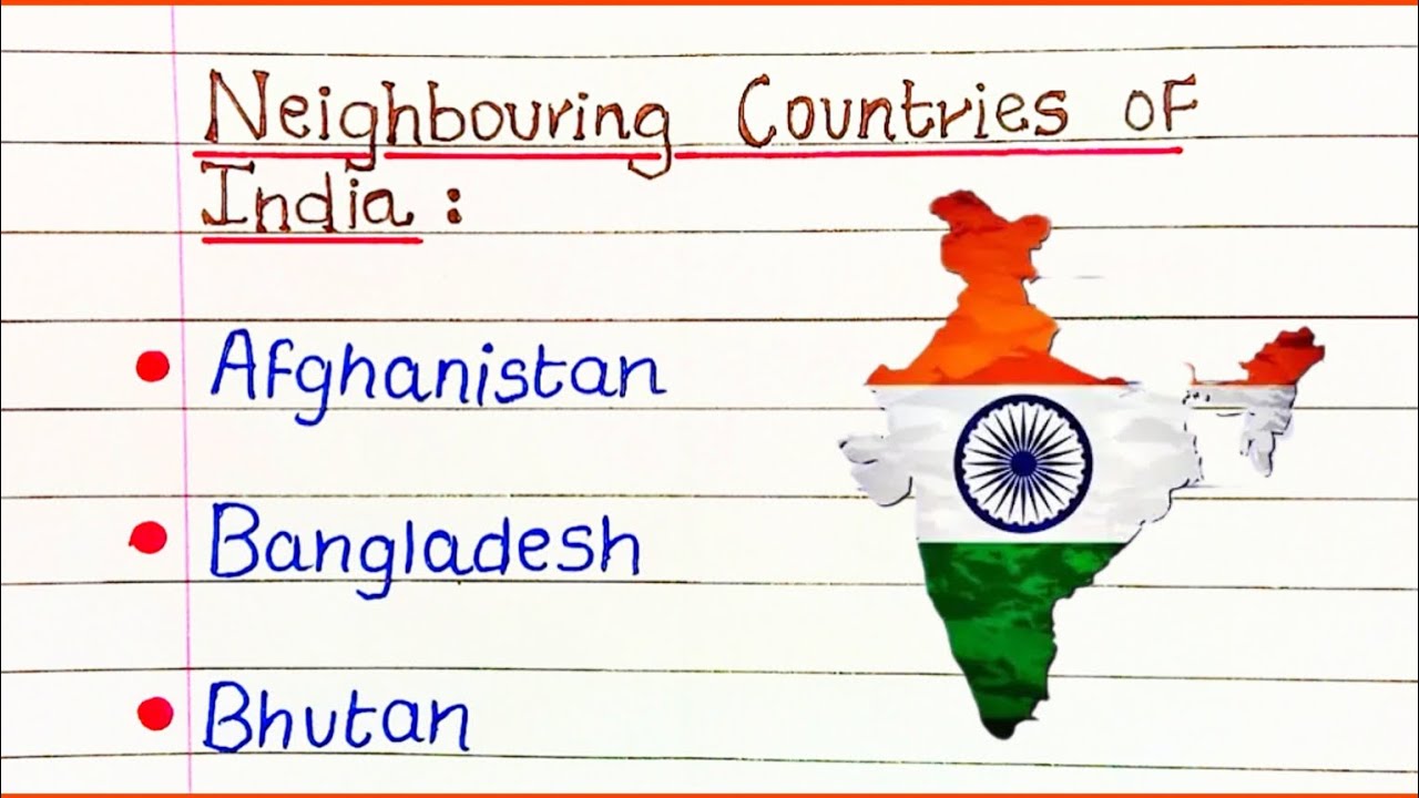 Neighbouring countries of India names | Name of Neighbouring countries of India