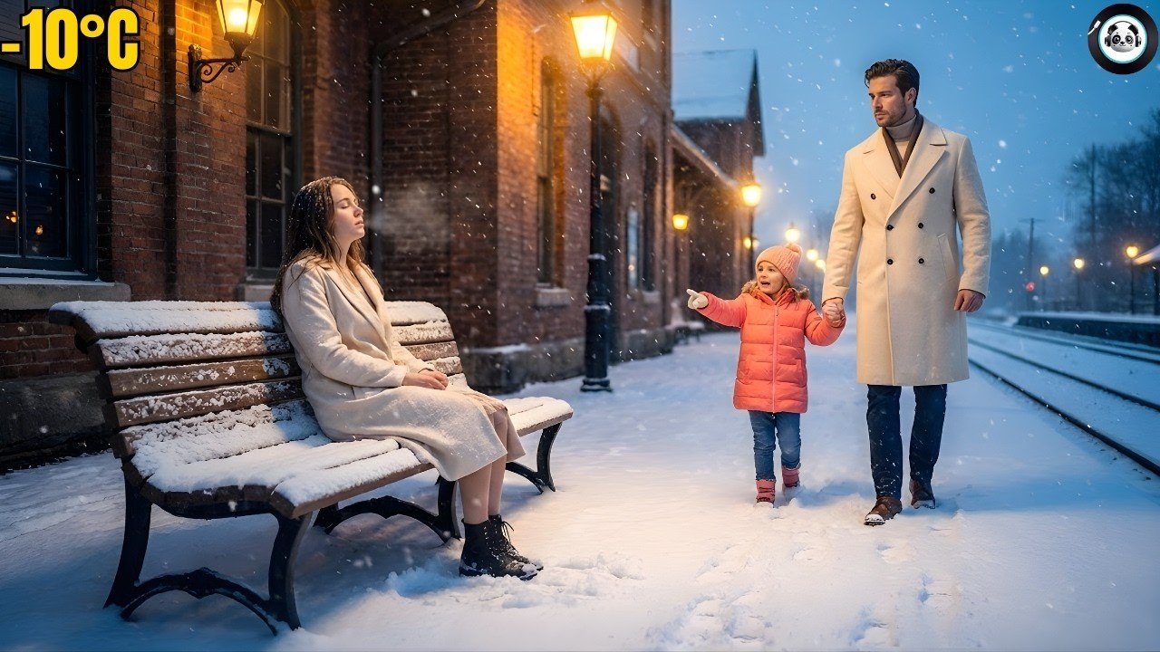 She Was Freezing Alone at -10°C With No Hope – Then a Billionaire and His Silent Daughter Appeared