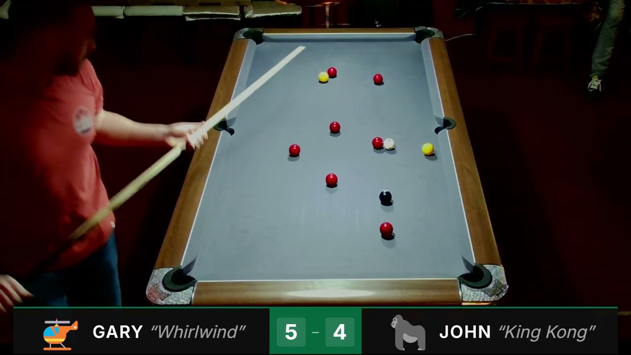 Gary v John 7 ball Clearance( The Kong John rattles the Whirlwinds cage)